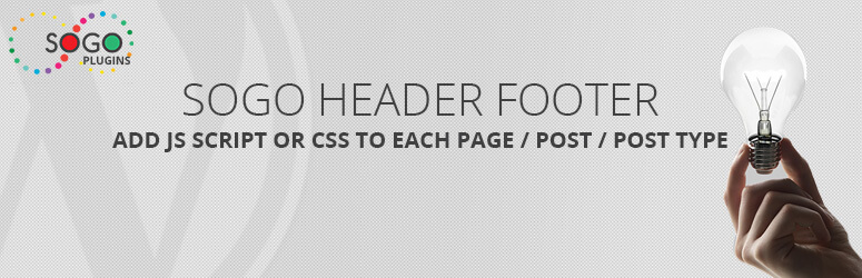 SOGO Add Script to Individual Pages Header Footer