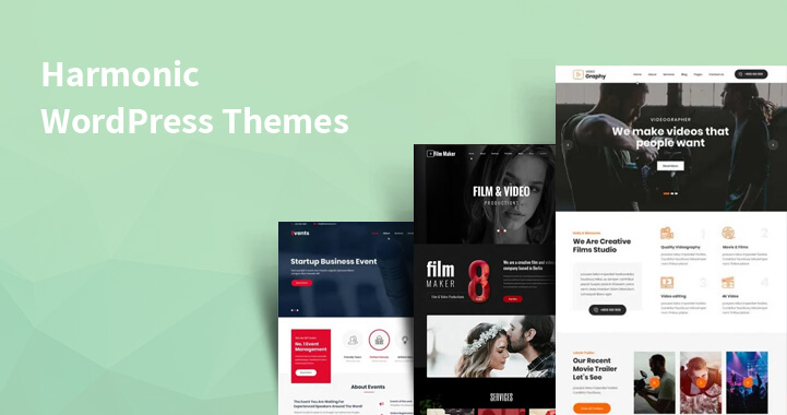 12 Harmonic WordPress Themes for Music Studio Producers Albums Artists