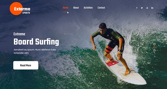 Extreme Sports WordPress Theme