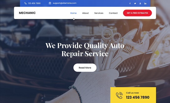 Car Mechanic WordPress Theme