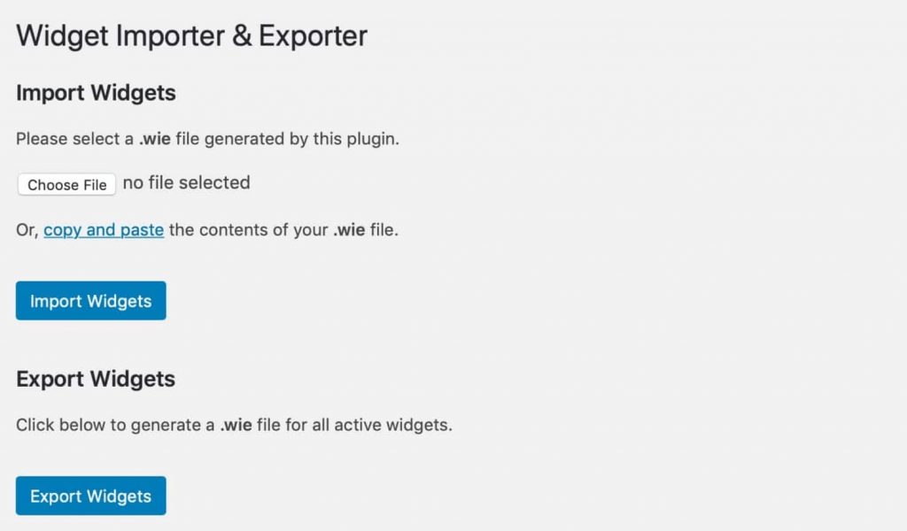 importer and exporter option
