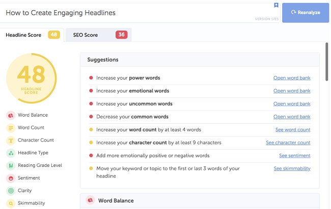 Create Engaging Headlines