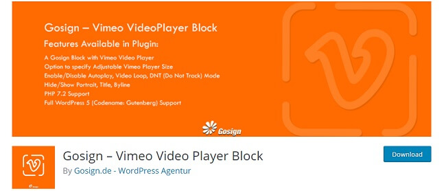 New Plugin - Html5 Video, , Vimeo, Audio Player - Plugins