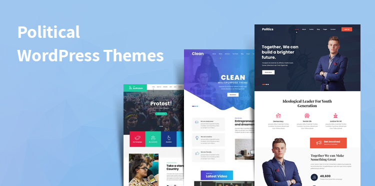 Political WordPress Themes for Candidates and Personals and Resume Based Self - Promotion Websites