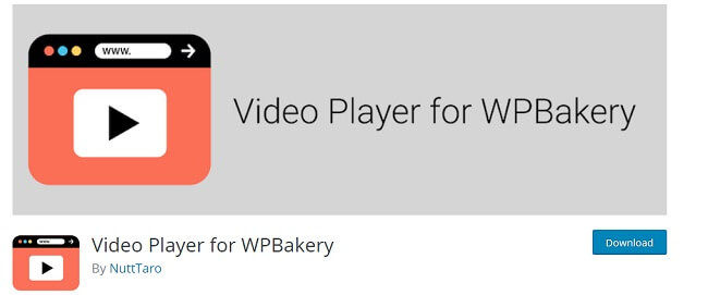 Video Player for WPBakery