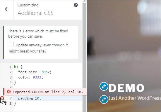 customize css