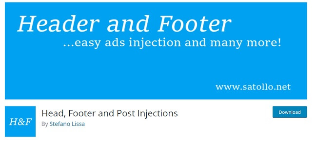 header footer and post injection by stefano lissa