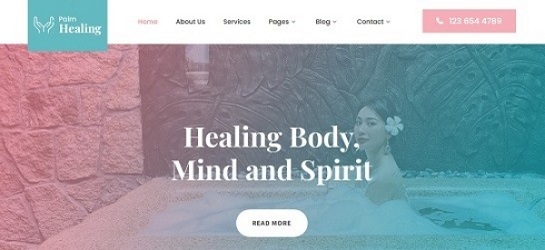 Palm Healing - Mystic WordPress Theme