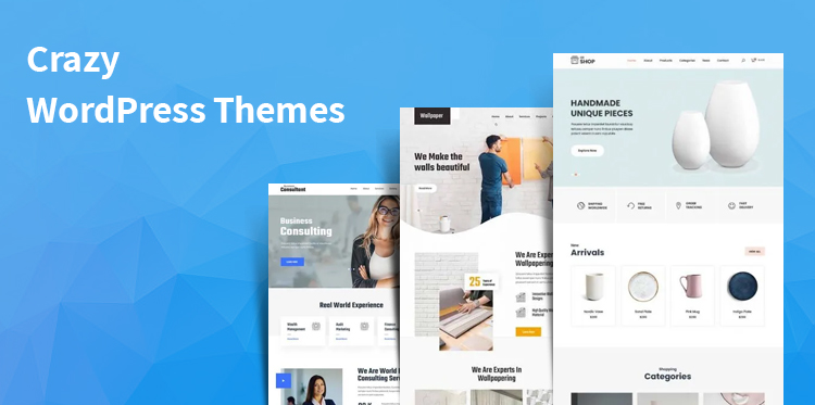 crazy WordPress themes