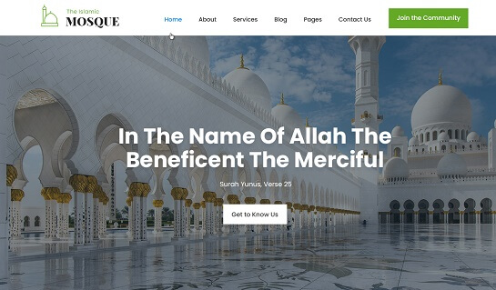 Mosque WordPress Theme