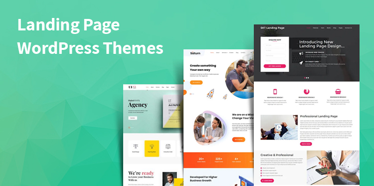 landing page WordPress themes