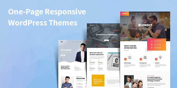 One-Page Responsive WordPress Themes