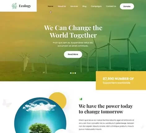 Environment WordPress Theme for Nature Conservation and Advocacy Groups