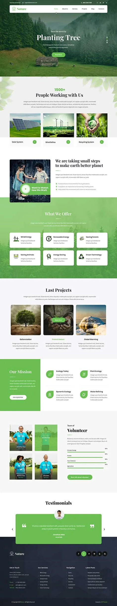 Nature WordPress theme