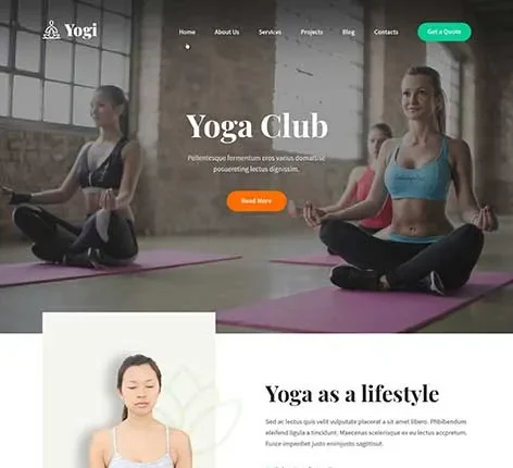 Yogi Pro - Yoga WordPress theme