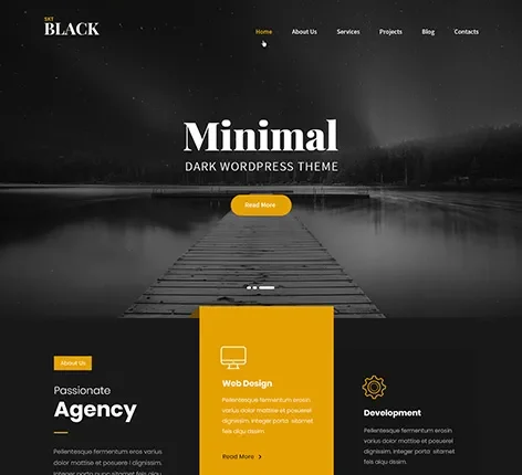 SKT Black PRO - Black WordPress Theme