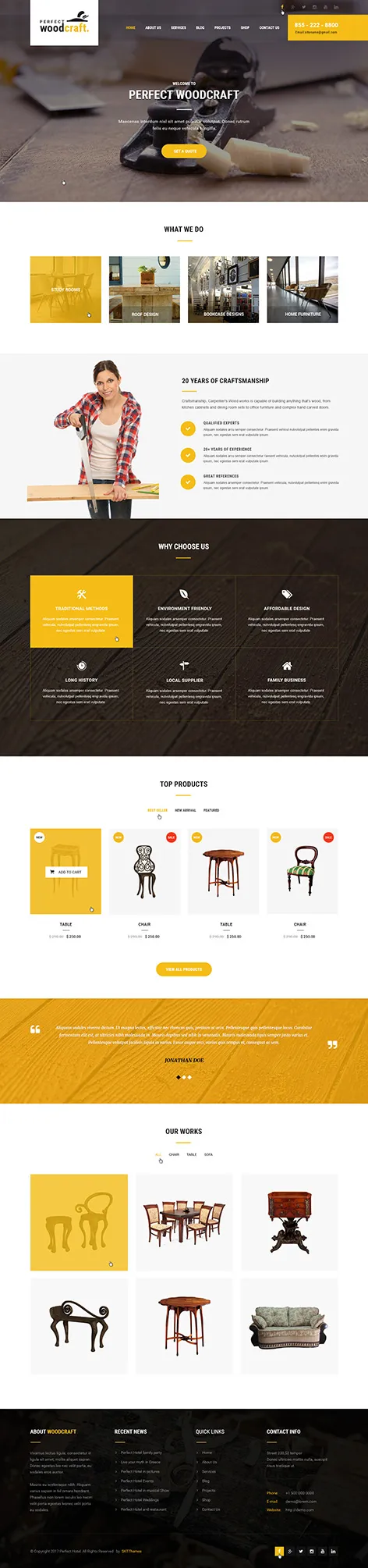 furniture store WordPress theme