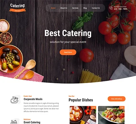 Catering Lite - Free Catering WordPress Theme