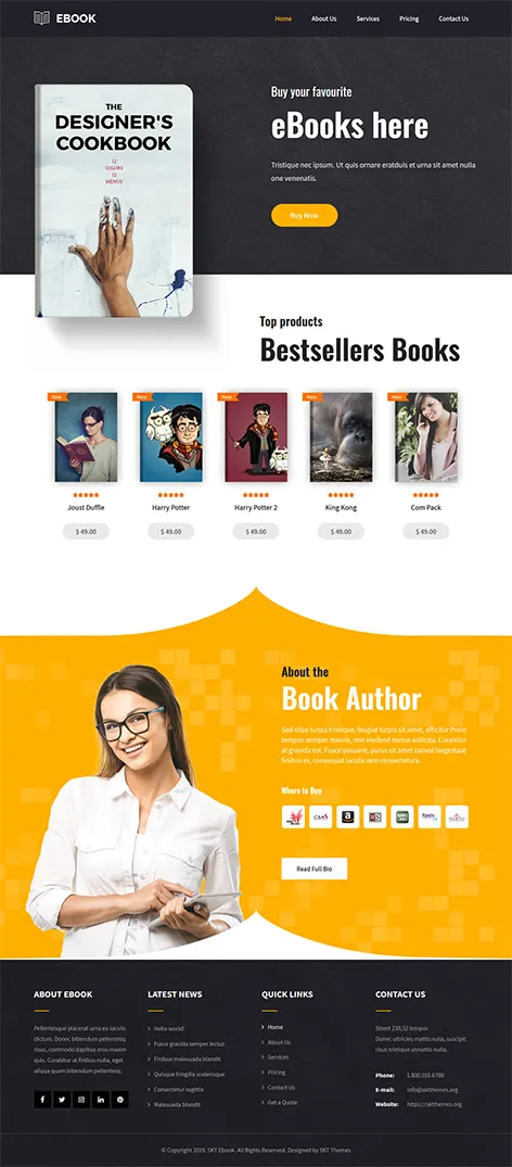 Ele eBook Lite - Free eBook WordPress Theme