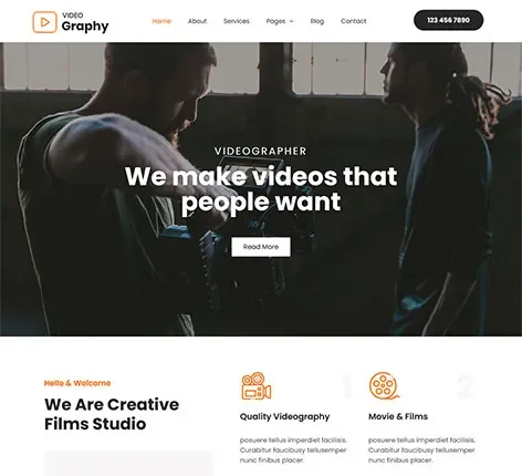 SKT Videography - Free videographer WordPress theme