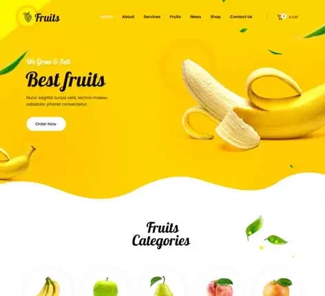 SKT Fruits - Fruit Shop WordPress Theme