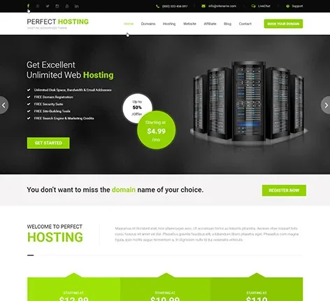 SKT Hosting -Hosting WordPress Theme for Web Hosting, Servers, and Cloud Providers