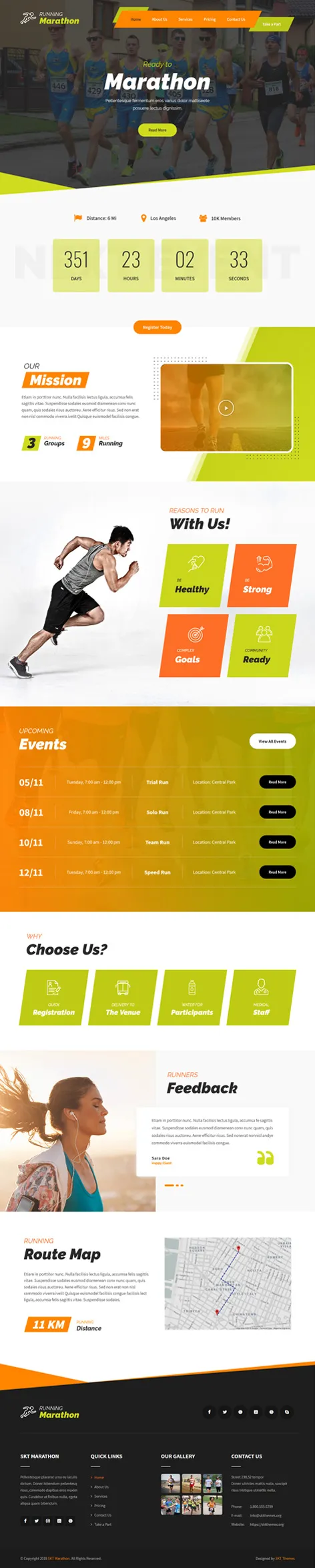 SKT Marathon - Marathon WordPress theme