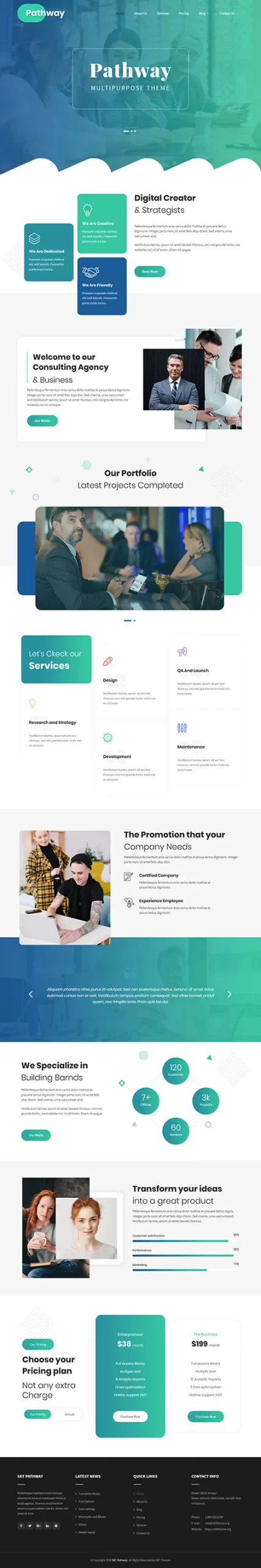 multipurpose WordPress theme