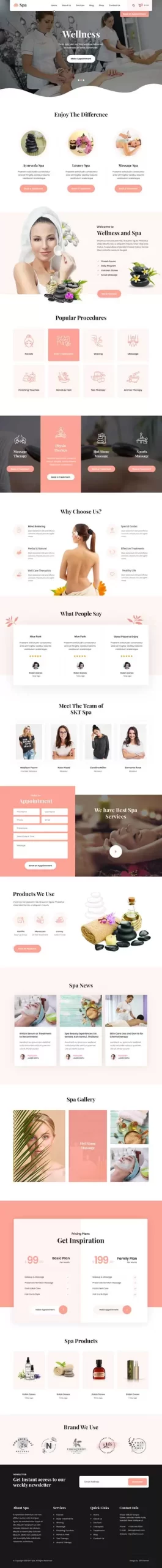 spa WordPress theme