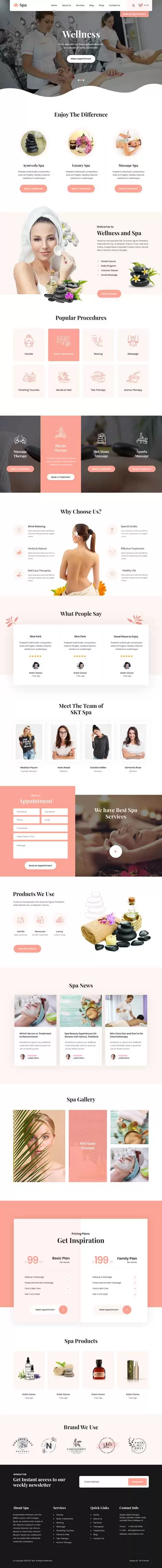 SKT Spa - Spa WordPress theme