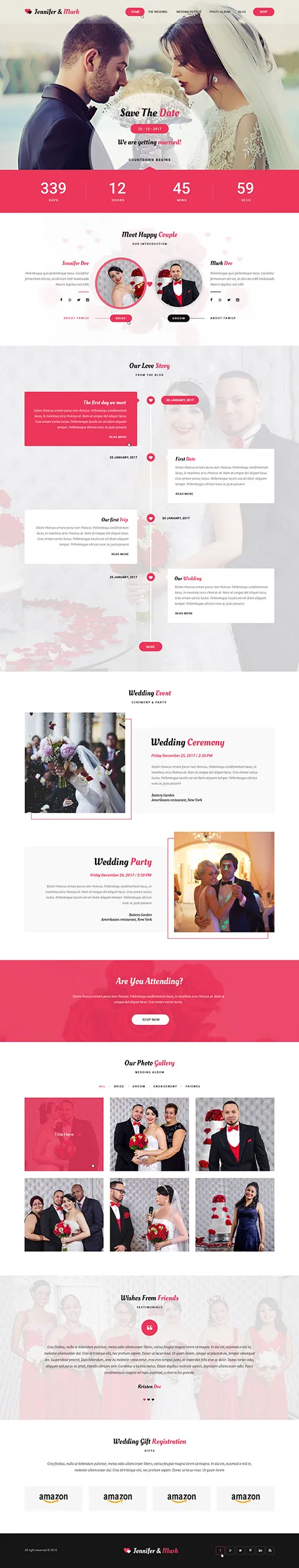 wedding agency WordPress theme