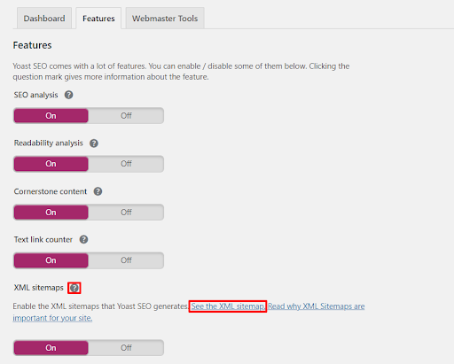 yoast setting