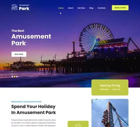 SKT Amusement Park - Amusement Park WordPress Theme