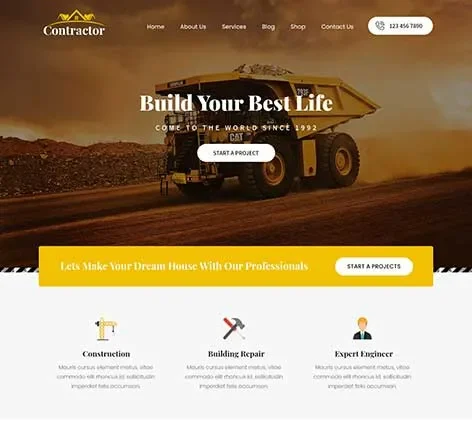 Contractor Pro - Constructor WordPress Theme