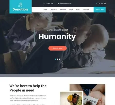 Donation WordPress Theme for Charities, Nonprofits, and Fundraisers
