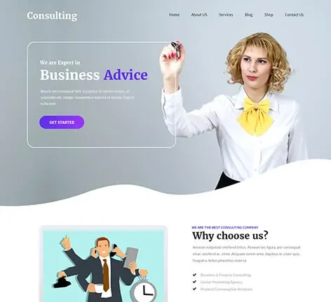 SKT Consulting Pro - Financial Advisor WordPress Theme