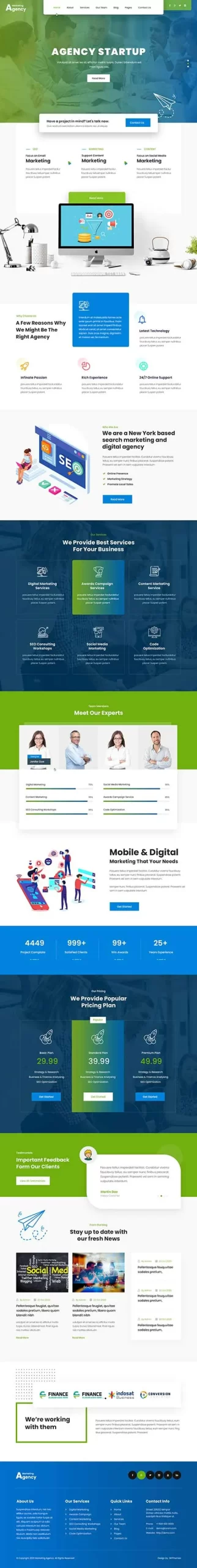 marketing agency WordPress theme