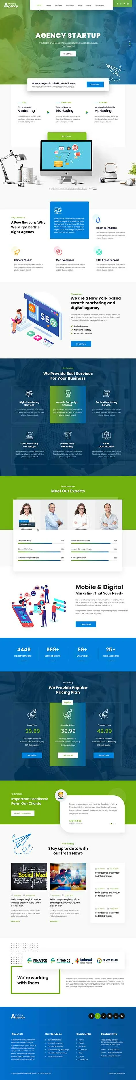 marketing agency WordPress theme