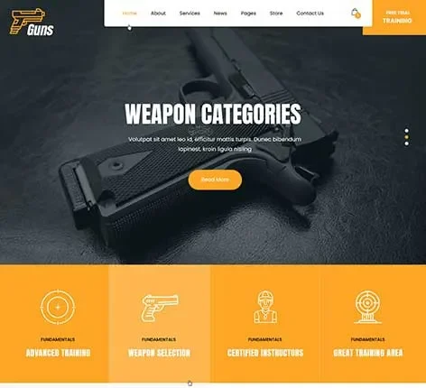 SKT Guns - Military WordPress theme
