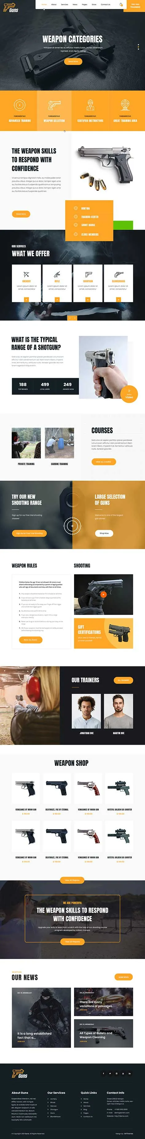 military WordPress theme