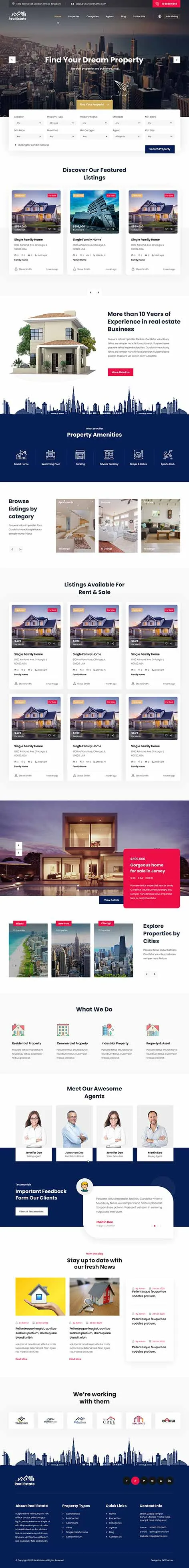 Real Estate - Real Estate WordPress theme