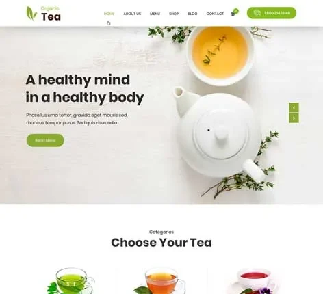 Tea Shop - Tea Shop WordPress Theme