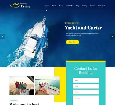 Yacht and Cruise - Yacht and Cruise WordPress theme