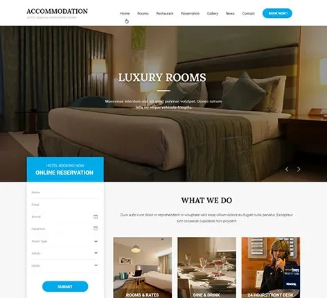 Accommodation - Accommodation WordPress theme