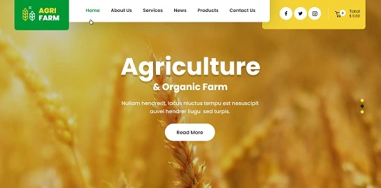 Agri Farm WordPress theme