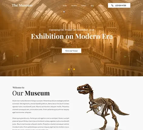 Museum Pro - Art Gallery WordPress theme