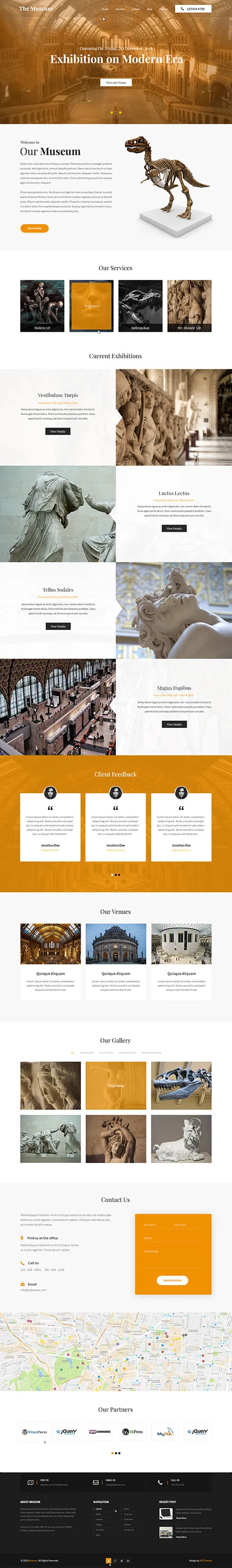 Museum Pro - Art Gallery WordPress theme