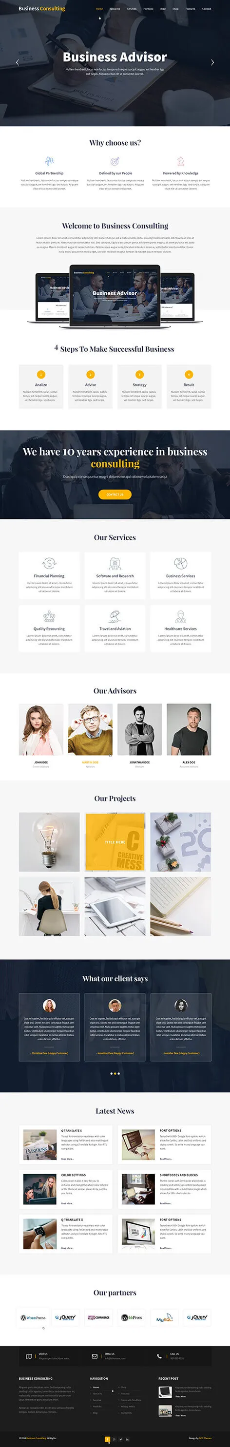 business consulting WordPress theme