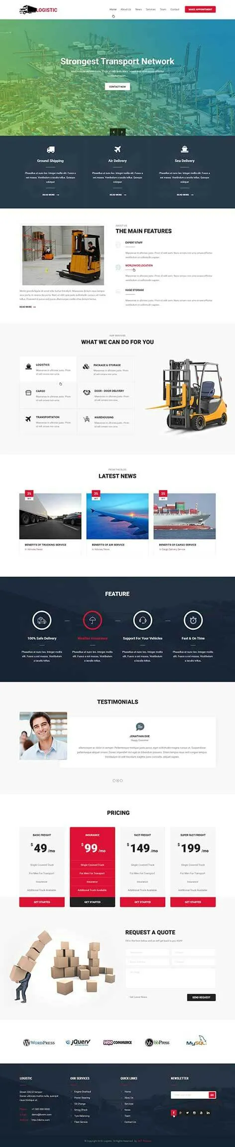 cargo WordPress theme