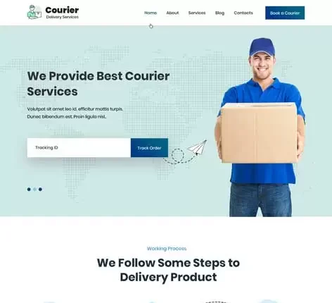 SKT Courier - Courier Service WordPress theme